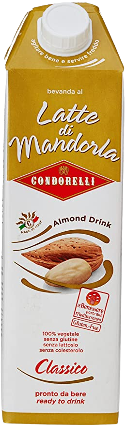 CONDORELLI DRINK ALMOND MILK CLASSIC BRICK 1 LT (6 in a box)