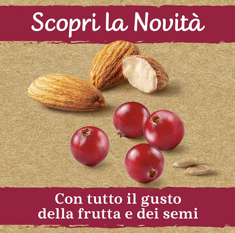 MULINO BIANCO WHOLEMEAL MINIFETTE INTEGRALI MIRTILLI ROSSI E MANDORLE 90 GR (10 in a box)