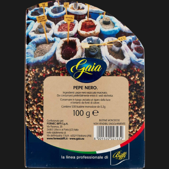 GAIA EXPO BLACK PEPPER GROUND MONOPACK X500 0.2 GR (1 in a box)