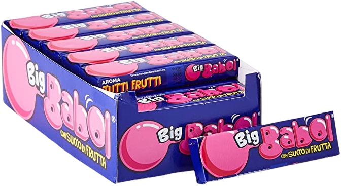 BIG BABOL CHEWING GUM JUICY 88 GR (24 in a box)