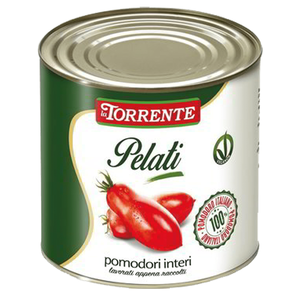 LA TORRENTE POMODORI PELATI INTERI TIN 2.5 KG (6 in a box)