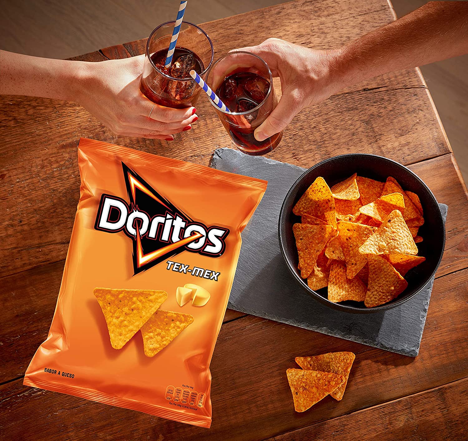 DORITOS CRISPS TEX-MEX CHEESE 140 GR (9 in a box)