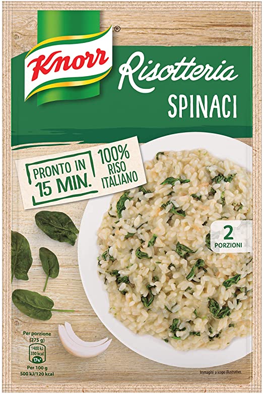 KNORR RISOTTERIA RISOTTO SPINACH 175 GR (15 in a box)