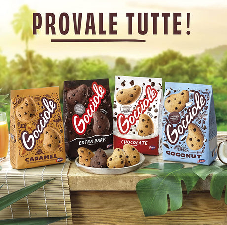 PAVESI BISCOTTI GOCCIOLE CHOCOLATE 500 GR (12 in a box)