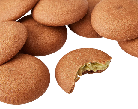 GRISBI' BISCOTTI STUFFED CREAM PISTACHIO 135 GR (12 in a box)