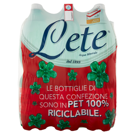 LETE CARBONATED WATER PET 1.5 LT (6 in a box)