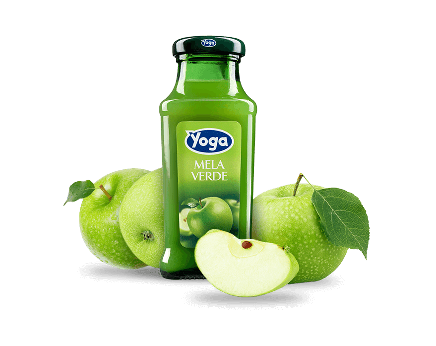 YOGA MAGIC FRUIT JUICE APPLE GREEN GLASS 200 ML (24 IN A BOX)