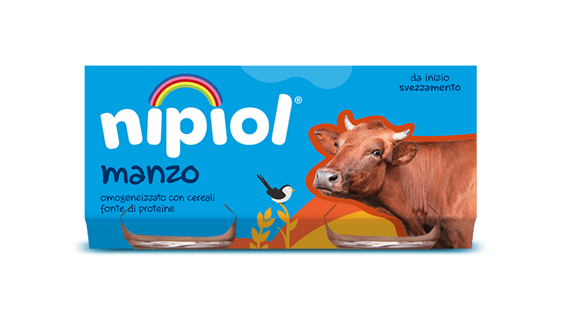 NIPIOL HOMOGENIZED MEAT BEEF 80 GR X2 (12 in a box)