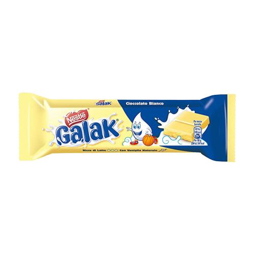 GALAK SNACK BARS WHITE CHOCOLATE 40 GR (36 in a box)