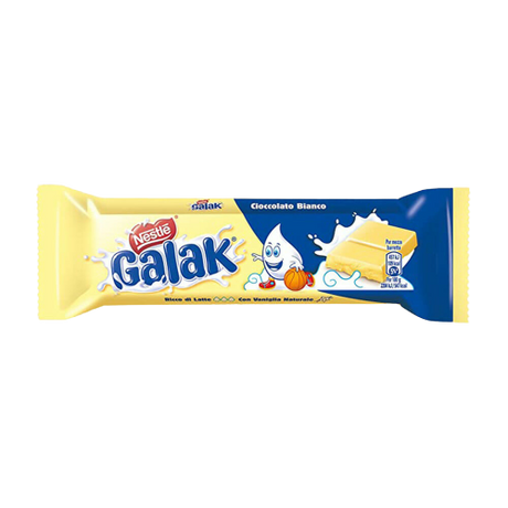 GALAK SNACK BARS WHITE CHOCOLATE 40 GR (36 in a box)