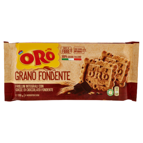 SAIWA ORO BISCOTTI WHOLEMEAL GRANO FONDENTE 300 GR (6 in a box)