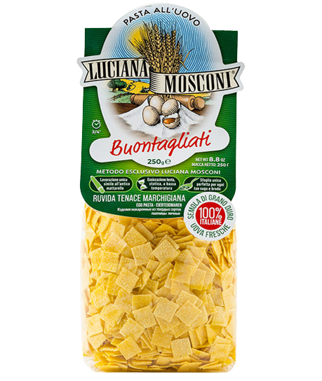 MOSCONI PASTA ALL'UOVO BUONTAGLIATI 250 GR (12 IN A BOX)