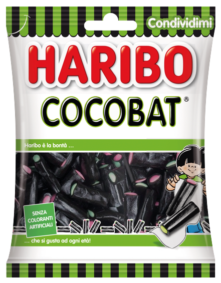 HARIBO CANDY COCOBAT LIQUORICE 175 GR (24 in a box)