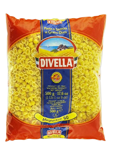 DIVELLA PASTINA DI SEMOLA MARGHERITINE N.60 500 GR (24 in a box)