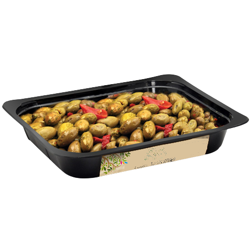 MICCIO OLIVES ROSATELLA IN OIL 3 KG (1 in a box)