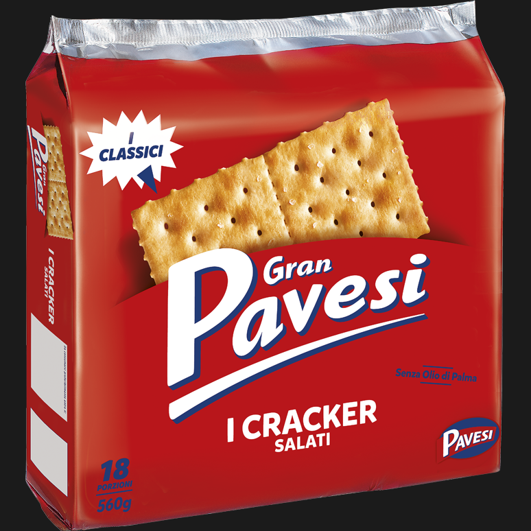 PAVESI CRACKER SALATI X18 560 GR (12 in a box)