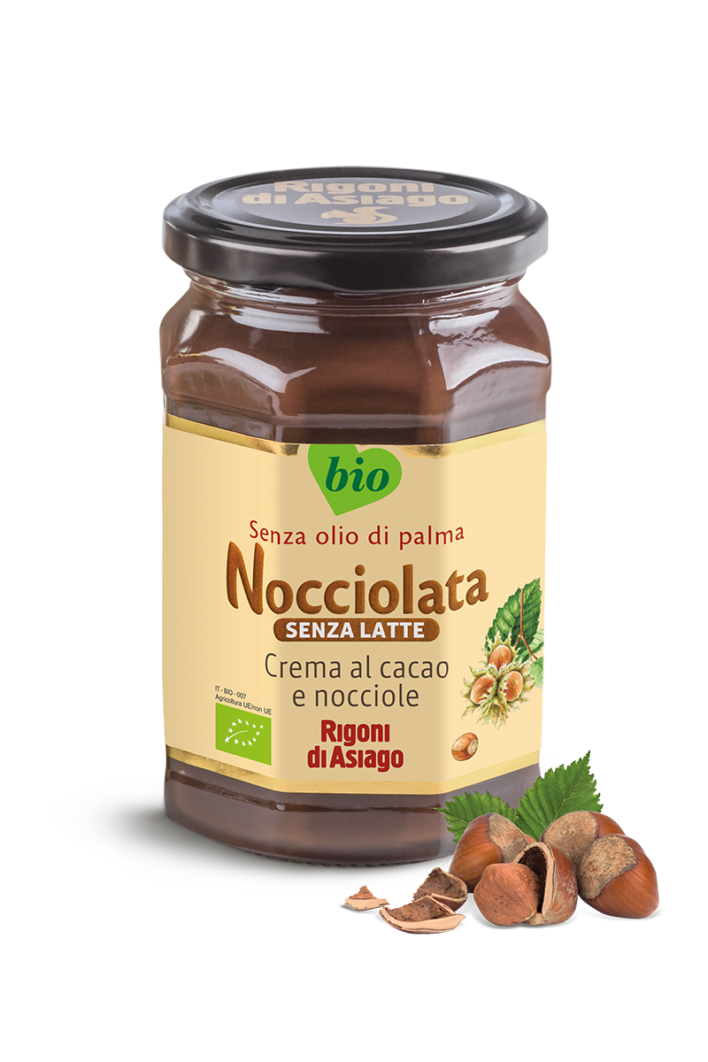 RIGONI SPREAD CREAM NOCCIOLATA WITHOUT MILK 250 GR (6 in a box)