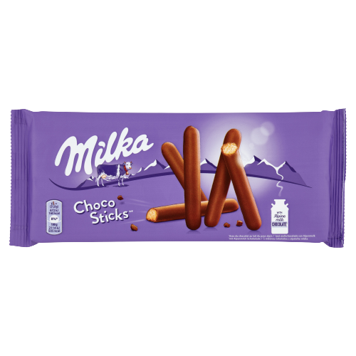 MILKA BISCUITS CHOCO STICKS 112 GR (20 in a box)