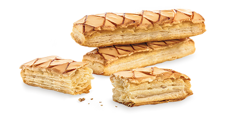 VICENZI MILLEFOGLIE D'ITALIA GLAZED CREAM APRICOT 125 GR (16 in a box)