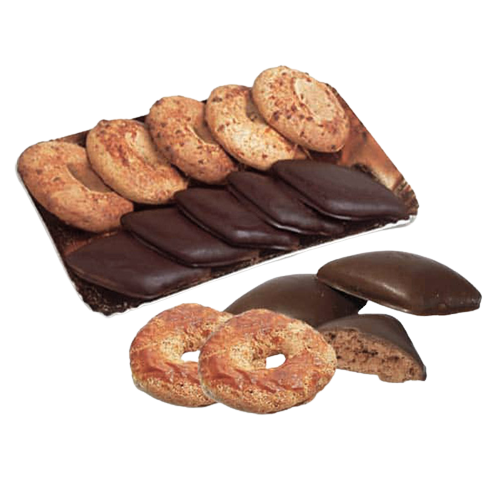 DESSERT BISCOTTI MOSTACCIOLI CLASSICI E ROCOCCO 500 GR (10 in a box)