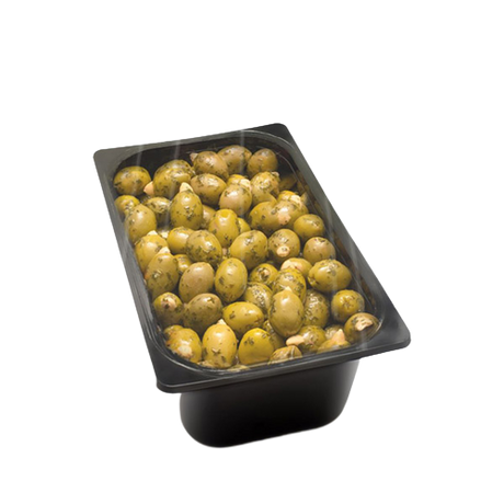 MICCIO OLIVES PITTED WITH ALMONDS 2 KG (1 in a box)
