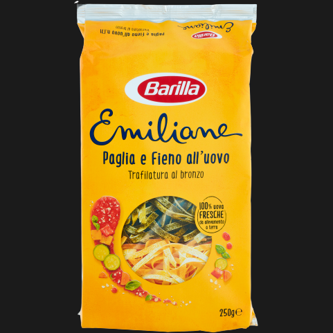 BARILLA PASTA ALL'UOVO EMILIANE PAGLIA E FIENO 250 GR (20 IN A BOX)