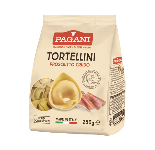 PAGANI STUFFED PASTA TORTELLINI WITH HAM 250 GR (12 in a box)