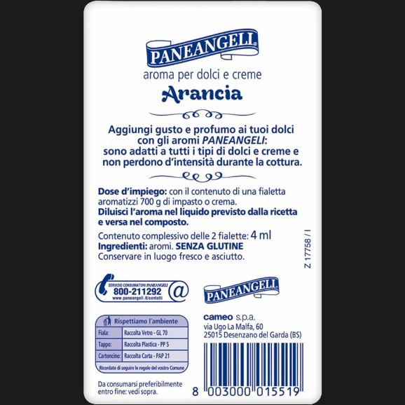 PANEANGELI AROMA ORANGE X2 4 ML (16 in a box)