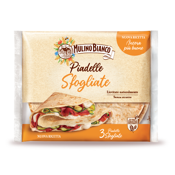 MULINO BIANCO BAKERY PIADELLE SFOGLIATE X3 330 GR (12 in a box)