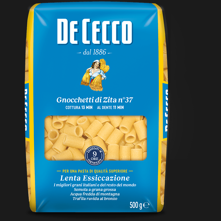 DE CECCO PASTA DI SEMOLA GNOCCHI DI ZITA N.37 500 GR (24 in a box)