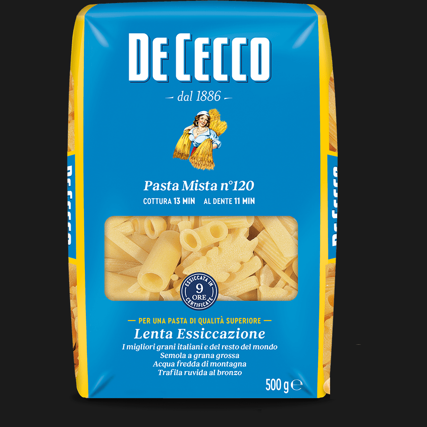 DE CECCO PASTA DI SEMOLA PASTA MISTA N.120 500 GR (24 in a box)