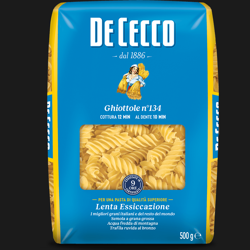 DE CECCO PASTA DI SEMOLA GHIOTTOLE N.134 500 GR (24 in a box)