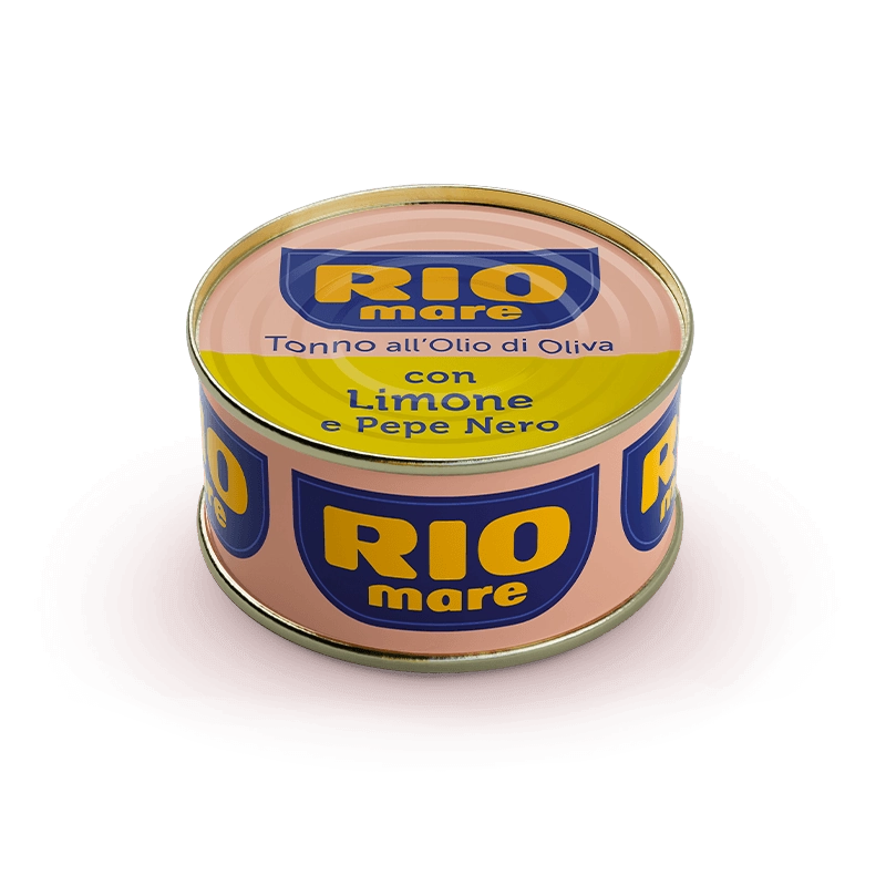 RIOMARE TUNA WITH LEMON AND BLACK PEPPER 80 GR X3 (32 in a box)