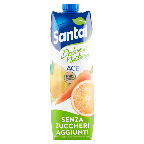SANTAL DOLCE NATURA SUGAR FREE FRUIT JUICE ACE BRICK 1 LT (12 IN A BOX)