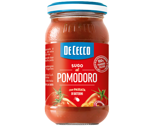 DE CECCO PASTA SAUCE OF TOMATO JAR 200 GR (12 in a box)