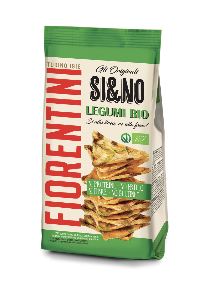 FIORENTINI ORGANIC SI&NO SNACK CORN AND LEGUMES 80 GR (12 in a box)