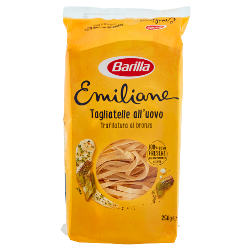 BARILLA PASTA ALL'UOVO EMILIANE TAGLIATELLE 250 GR (20 IN A BOX)