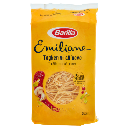 BARILLA PASTA ALL'UOVO EMILIANE TAGLIERINI 250 GR (12 IN A BOX)