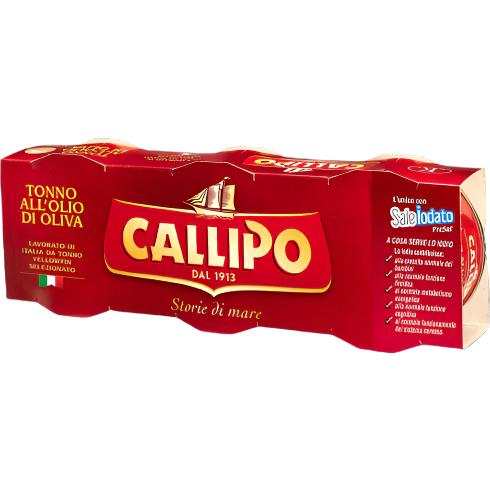 CALLIPO TUNA IN OLIVE OIL TIN 80 GR X3 (8 in a box)