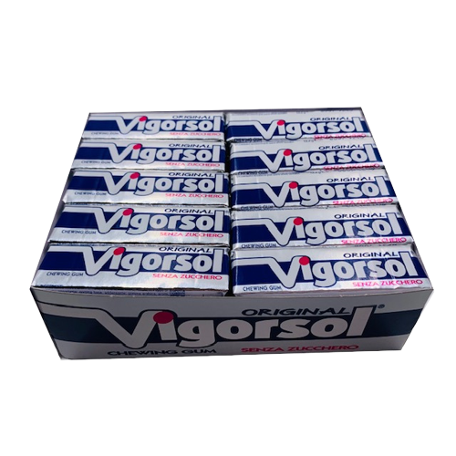 VIGORSOL CHEWING GUM ORIGINAL SUGAR FREE STICK 56 GR (40 in a box)
