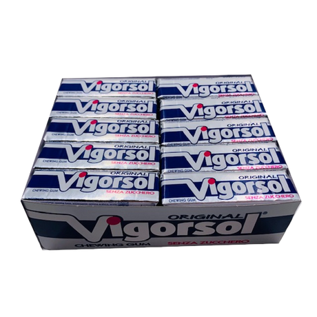 VIGORSOL CHEWING GUM ORIGINAL SUGAR FREE STICK 56 GR (40 in a box)