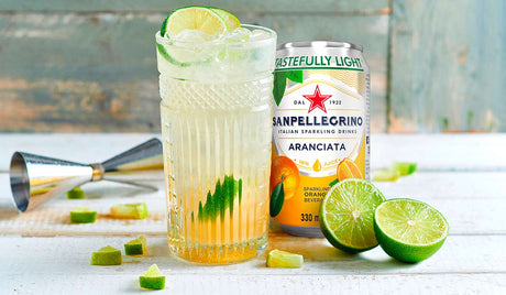 SAN PELLEGRINO ARANCIATA CANS 330 ML (24 in a box)