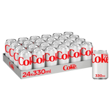 COCA COLA DIET COKE CANS GB 330 ML (24 in a box)