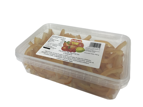 AMBROSIO CANDIED FRUITS FILETTI DI ARANCIA 900 GR (1 in a box)