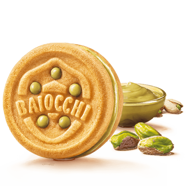 MULINO BIANCO BISCOTTI BAIOCCHI PISTACHIO MULTIPACK X6 168 GR (9 in a box)