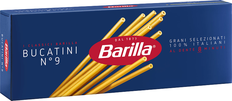 BARILLA PASTA DI SEMOLA BUCATINI N.9 500 GR (24 IN A BOX)