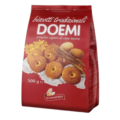DOEMI BISCOTTI TRADIZIONALI UOVA 500 GR (12 in a box)