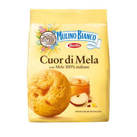 MULINO BIANCO BISCOTTI CUOR DI MELA 250 GR (10 in a box)