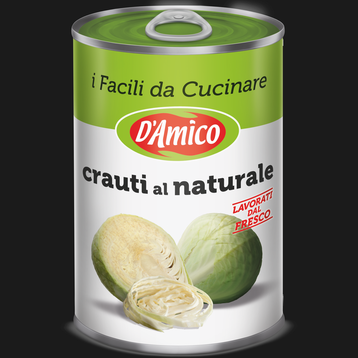D'AMICO SAUERKRAUT IN BRINE 400 GR (12 in a box)