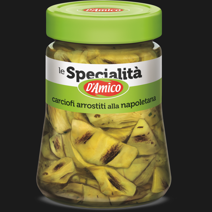 D'AMICO ARTICHOKES ROASTED NAPOLETANA IN OIL 280 GR (8 in a box)